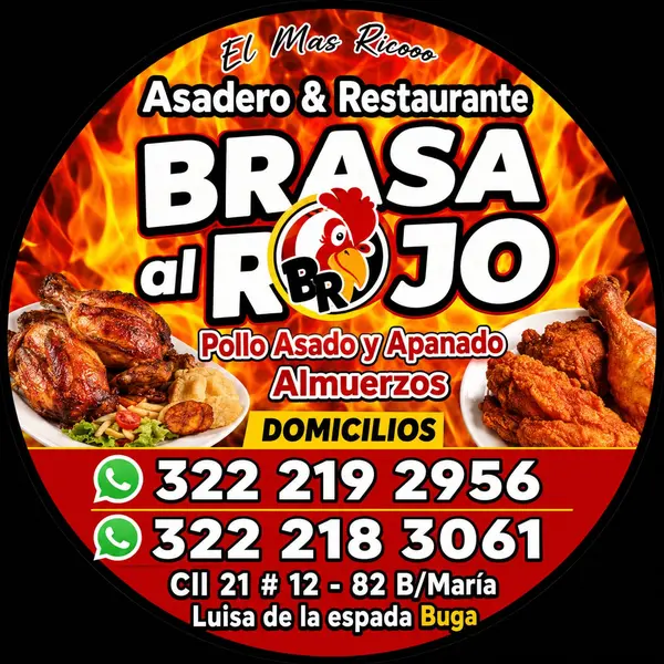 Logo de Brasa al rojo