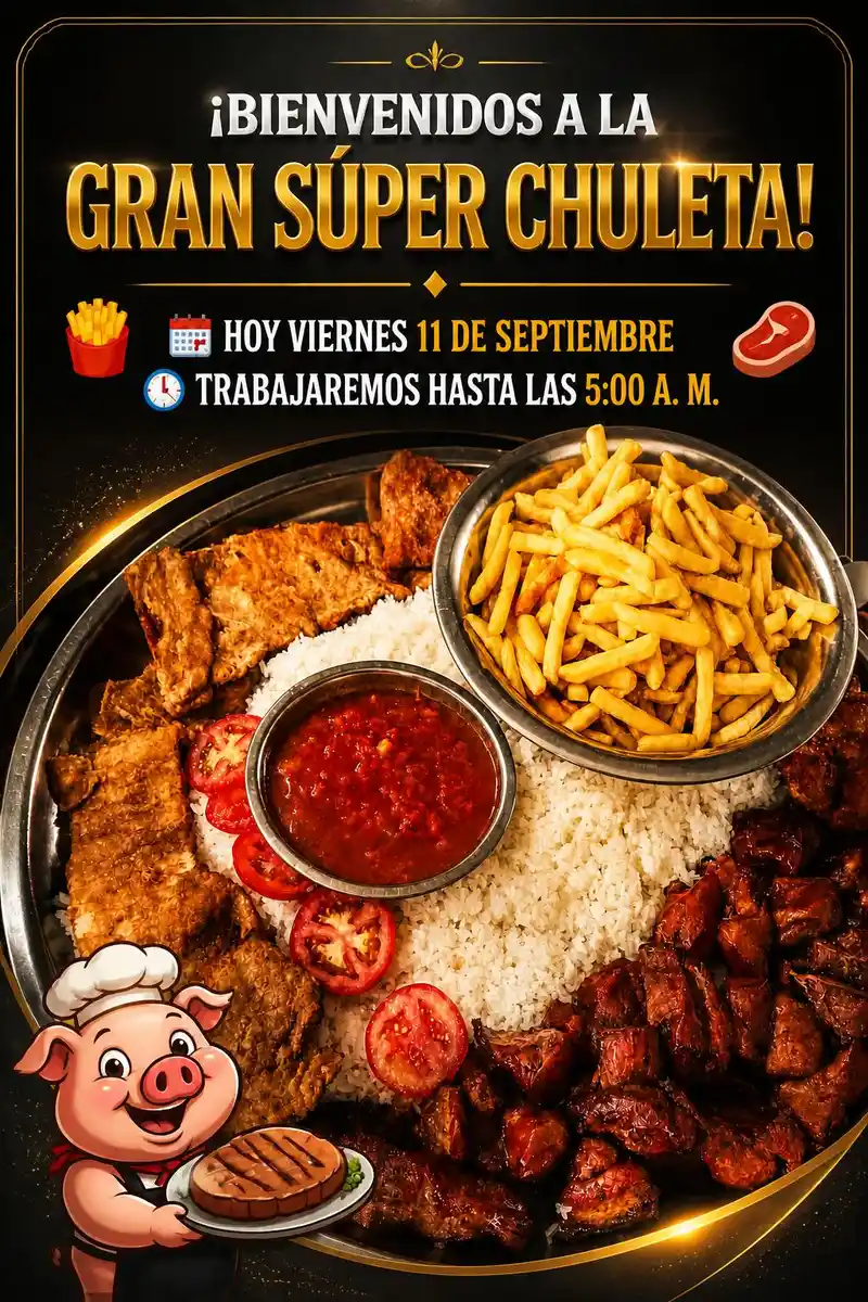 Super mixta chuleta de pollo y costilla bbq - Entero