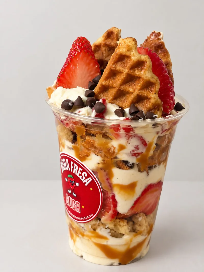 Waffle cuchareable